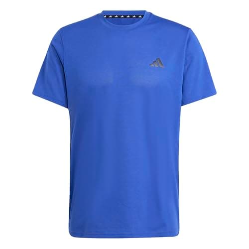Image of adidas Men's Train Essentials Comfort Training Tee, semi Lucid Blue/Black, M