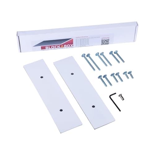 Image of Blockabox – White Coloured Powder Coated Anti Arson Letterbox, Letterbox Cover, Letter Box Blocker, Empty & Void Property, Ideal for Landlords (320mm x 75mm) (White)