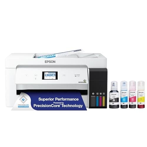 Image of Epson RIIMUHIR EcoTank ET-15000 Wireless Color All-in-One Supertank Printer with Scanner, Copier, Fax, Ethernet and Printing up to 13 x 19 Inches, Works with Alexa