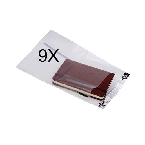 Image of Ampac Envelope 165x230mm Lightweight Polythene Clear with Panel (Pack of 100 X 9) + Free FINCHLEY Pen
