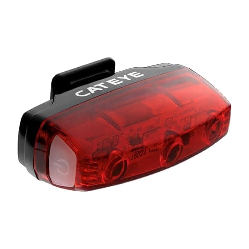Image of CatEye Rear Bike Light - Rapid Micro Compact 15 Lumen LED Bicycle Rear Light with Multiple Flash Modes | USB Rechargeable & Water-Resistant for Night Cycling Safety | Bike Accessories