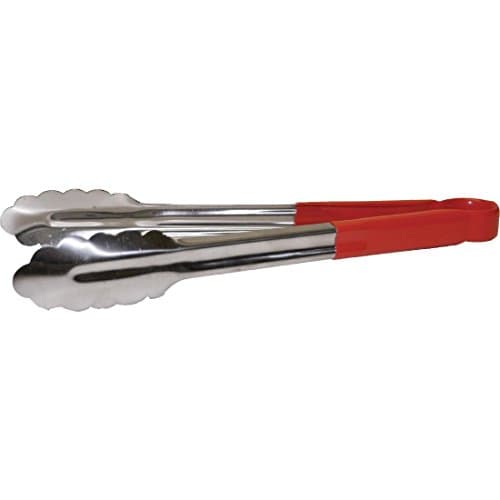 Image of Hygiplas CB154 Colour Coded Serving Tong Red - 300mm