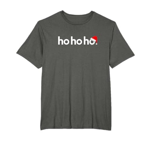 Image of Christmas Shirts for Men Women Kids Ho Ho Ho Xmas Shirt Idea T-Shirt