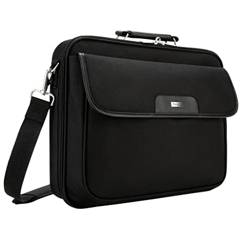 Image of Targus Laptop Bag, Fits up to 16-Inch Laptop, with Padded Compartment and Detachable Shoulder Strap, Clamshell Laptop Case Design, (CN01) - Black
