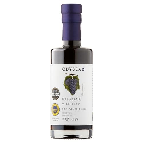 Image of Odysea Balsamic Vinegar of Modena PGI, Traditional Italian Balsamic Vinegar, Glass Bottle, 250ml