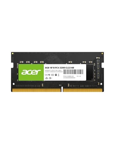 Image of Acer SD100 DDR4 8GB Up to 3200 MHz Ram, SODIMM PC4-2500 CL22 Computer Memory 1.2V, 260 Pins, PC Laptop Ram - BL.9BWWA.206