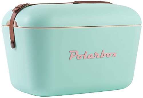 Image of Polarbox 12L Cool box, Ice Box, Large Cool Box, For Picnics, Beach, Camping, Garden, Cool Storage Box - Cyan Baby Rose Classic