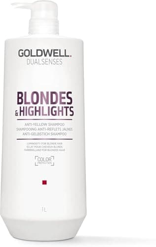 Image of Goldwell Dualsenses Blondes & Highlights Anti-Yellow Shampoo, For Blonde & Highlighted Hair, Minimizes Color Fading, 1L