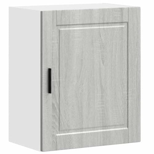 Image of vidaXL Porto Grey Sonoma Kitchen Wall Cabinet – Engineered Wood, 50x31x60 cm