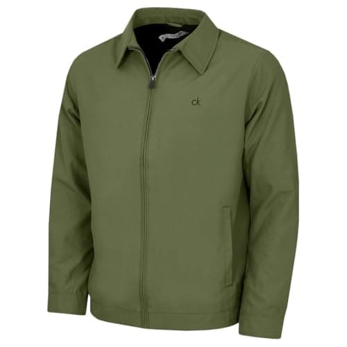 Image of Calvin Klein Mens Hawkins Classic Stylish Jacket - Khaki Green - L