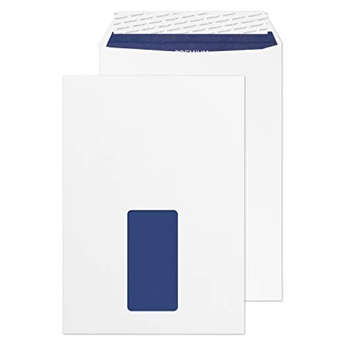 Image of Blake Pure C5 229 x 162 mm 120 gsm Recycled Peel & Seal Window Pocket Envelopes (RP83084) Super White Wove - Pack of 500