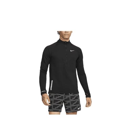 Image of Nike Therma-FIT Run Division Element Men's 1/2-Zip Running Top (Black, DV9297-010), Black, XXL