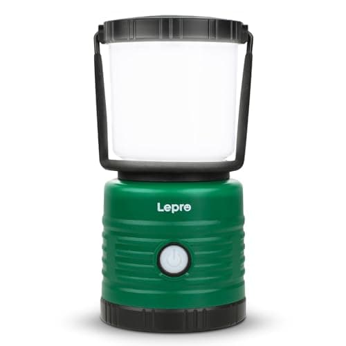 Image of Lepro Battery Camping Lantern, 1100 Lumen Camping Light Battery Powered, Dimmable Warm White and Daylight Modes, Battery Lantern for Power Cuts, Emergency Lighting, Fishing, Hiking, Storm and More