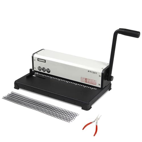 Image of RAYSON Binding Machine, 34-Hole, Punch 12 Sheets, A4, Plastic Coil Manual Binder Machine, PT-1201