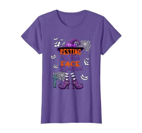 Image of Resting Funny Joke Witch Face Certified Halloween Witch T-Shirt