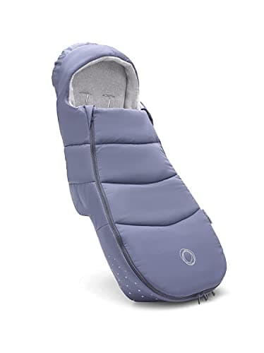 Image of Bugaboo Footmuff, Must-Have Pushchair Accessory, All-Season and Waterproof, Warm and Breathable Cosy Toes in Seaside Blue
