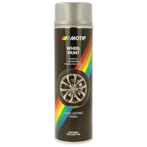 Image of MOTIP M04007 Aerosol Wheel Spray Paint, 500 ml, Silver