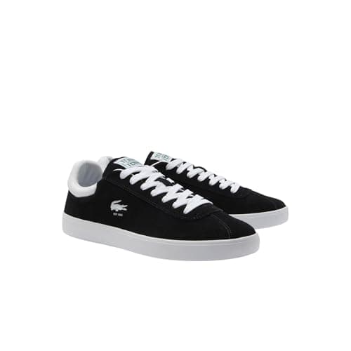 Image of Lacoste Men's Baseshot Sneaker, Black/White, 7 UK