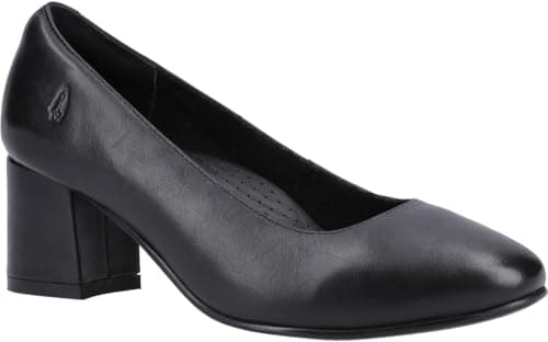 Image of Hush Puppies Female Anna Wide Court Shoe, Black, 5