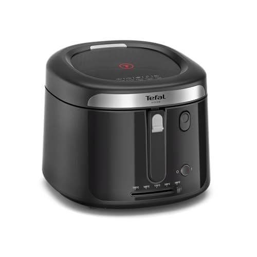Image of Tefal Vision Fry Deep Fryer, 3L Oil Capacity, 1.2kg of food, 4 Portions, 2100W, Precise Temperature Control, XL Viewing Window, Black - FF2528G0