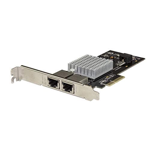 Image of StarTech.com Dual Port 10G PCIe Network Adapter Card - Intel-X550AT 10GBASE-T & NBASE-T PCI Express Network Interface Adapter 10/5/2.5/1GbE Multi Gigabit Ethernet 5 Speed NIC LAN Card (ST10GPEXNDPI)