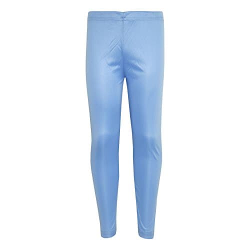 Image of A2Z 4 Kids Girls Plain Legging Dance Fashion Leggings - New Legging Sky Blue 11-12