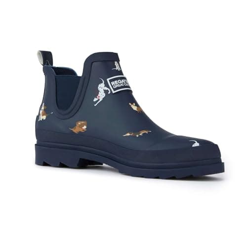 Image of Regatta Women's Harper Low Cut Wellington Boots Foam In sock Outdoor Footwear