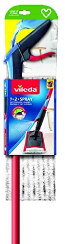 Image of Vileda 1-2 Spray Microfibre Flat Spray Mop, Multicolour