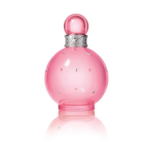 Image of Britney Spears Fantasy Sheer 100 ml – Eau de Toilette for Women – Floral Gourmand Fragrance – Notes of Red Lychee, Waterlily and White Musk – Pastel Pink Bottle