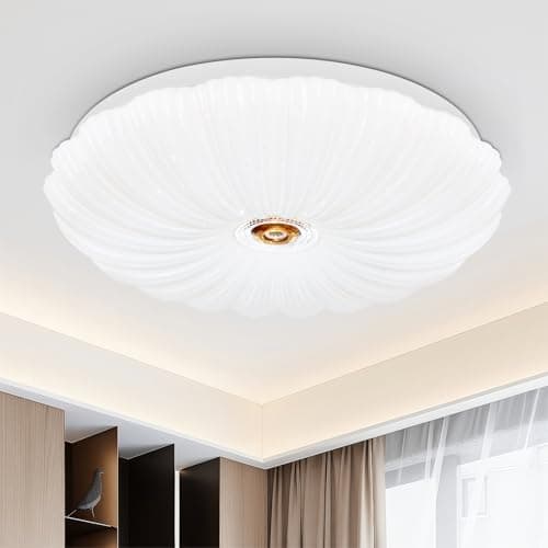 Image of VIPMOON 42W LED Ceiling Light, 3780LM 6500K White Energy Efficient Ceiling Lamp, Super Bright Flush Mount Lights, 210W Equivalent, Bathroom Light for Sitting Room, Bedroom, Kitchen, Balcony