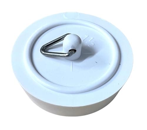 Image of Replacement Basin/Sink Plug (Small 1 1/2" (38mm), White)