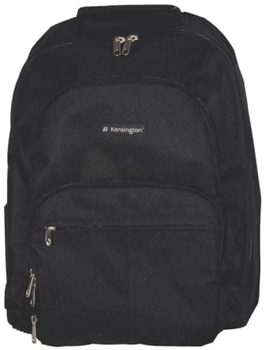Image of Kensington Laptop Backpack - Simply Portable Backpack for 15.6 Inch Laptop - MacBook Pro, MacBook Air, HP Laptop, Tablets - Bag for Men & Women with Padded Shoulder Strap (K63207EU), Black (Nero)