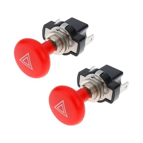 Image of LT Easiyl 2PCS Car Hazard Warning Lights Switch 12V Compatible with Vintage Car Compatible with VW Golf