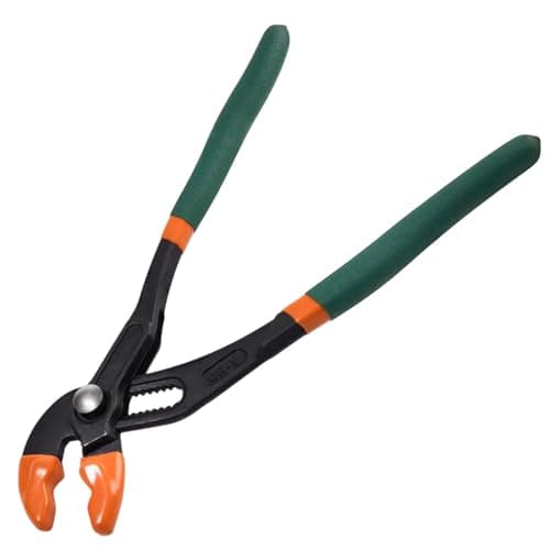 Image of LEONTOOL 10-Inch Water Pump Pliers Quick Adjust Groove Joint Pliers with Push Button V-Jaw Tongue and Groove Plier Plumbing Lock Plier for Home Repair, Plumbing, Gripping, Nuts, Bolts, CR-V Steel