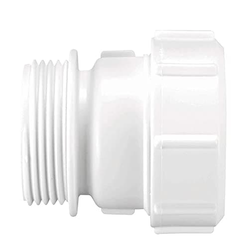 Image of McAlpine T31U 1.5-Inch BSP Male Straight Connector - White
