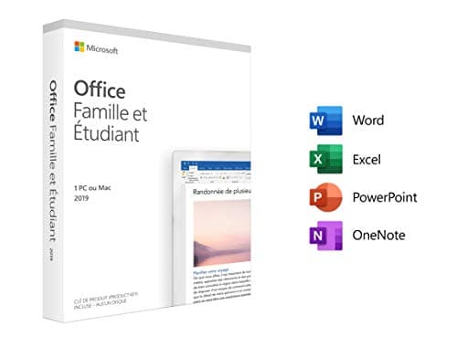 Image of Microsoft Office Home & Student 2019 1 license(s) 1 year(s) French - Software suites (1 license(s), 1 year(s), French, 4000 MB, 2048 MB, 1280 x 768 pixels)