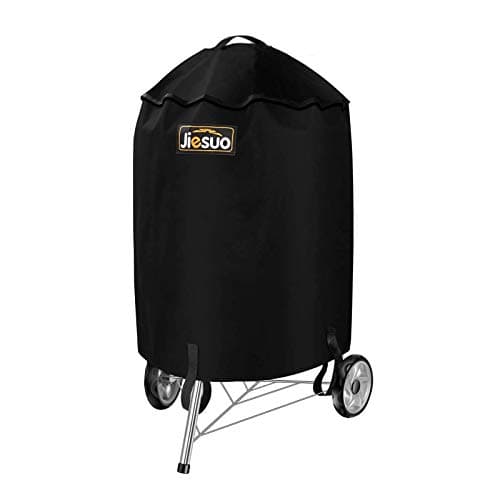 Image of JIESUO 57CM BBQ Cover for Charcoal Kettle, Premium BBQ Cover, Heavy Duty Waterproof Grill Covers