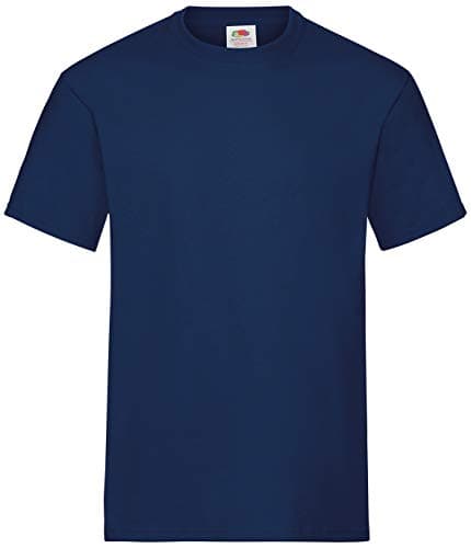 Image of Fruit of the Loom Men's Heavy T Shirt, Navy, XL UK