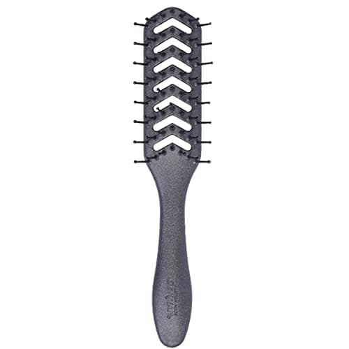 Image of Denman D200 Flexible Vent Brush for Blow Drying - Styling Hair Brush for Wet Dry Curly Thick Straight Hair - For Women and Men (Pewter)