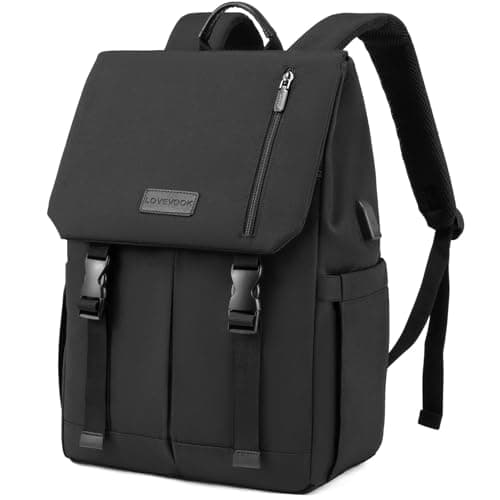 Image of LOVEVOOK Backpack Womens Mens 15.6 inch Laptop Rucksack Bag for Ladies Waterproof High School Bags for Girls Boys Fashion Anti Theft Backpack with USB Casual Daypacks for Travel University Work