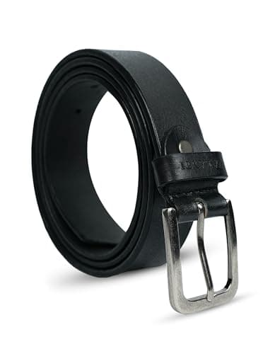 Image of VALANTI Leather Belts for Women – Premium Genuine Leather Waist Belt for Jeans, Dresses & Workwear | Adjustable Trim-to-Fit 30mm Ladies Belts with Durable Metal Buckle | Classic Women Belt (Black)