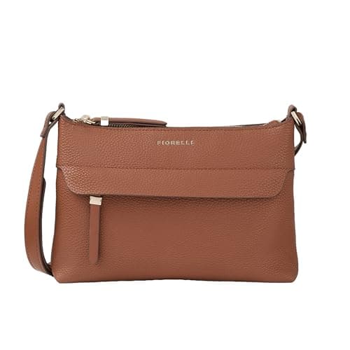 Image of Fiorelli Women's Isla Crossbody Bag, Lightweight & Stylish Shoulder Handbag with Adjustable Straps, Tan Faux Leather