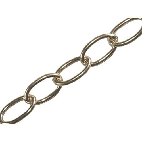 Image of Faithfull 1.8mm 10m Chrome Oval Chain
