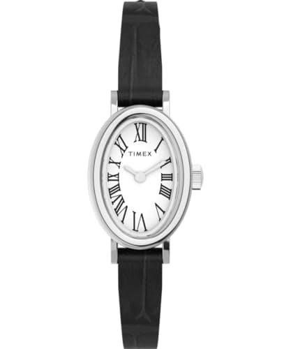 Image of Timex Women's Analogue Quartz Watch with a Leather Strap Cavatina