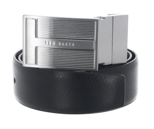 Image of Ted Baker Leather Wiilmer 2-In-1 Reversible Belt Gift Set W120 Brn-Choc black brown cut-to-size reversible