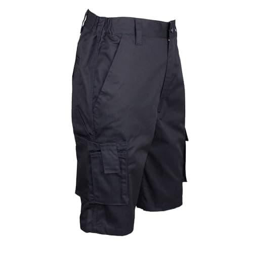 Image of Himalayan Mens Shorts Comfortable & Durable Work Shorts for Men Multi Pocket Triple Stitched Seam YKK Zip, Navy, Waist 44