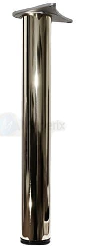 Image of BREAKFAST BAR LEGS / TABLE WORKTOP DESKS - Chrome 1100mm X 3
