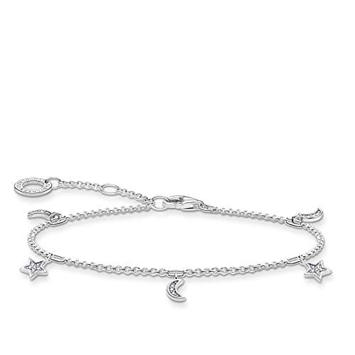 Image of Thomas Sabo bracelet star & moon silver 925 sterling silver A1994-051-14-L19V