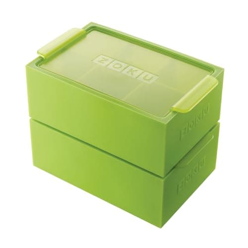 Image of Zoku Jumbo 12 Cubes Ice Trays, Set Of 2, Green