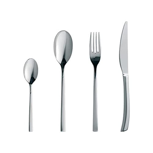 Image of Denby – Spice 16 Piece Stainless Steel Cutlery Set for 4 People – Dishwasher Safe Tableware Kitchen Service – Flatware Set with Fork, Table Knife, Dessert Spoon & Teaspoon
